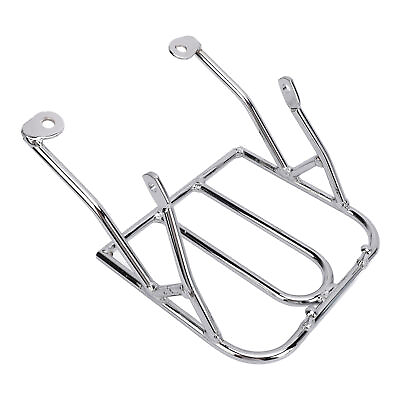 #ad ⊹Motorcycle Front Luggage Rack Stainless Steel Polishing Surface Rustproof Cargo $75.23