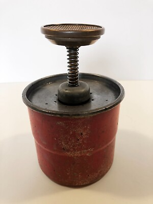 #ad Antique Vintage Plunger Can Brass Plunger Insides Still Works Great Rare Find $120.00