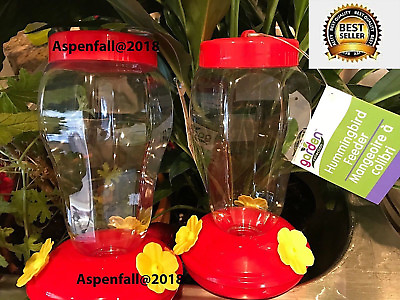 #ad 🐦🐦Red Hummingbird Nectar Feeders 2 Pk Hanging ALWAYS MAILED IN A BOX $12.99