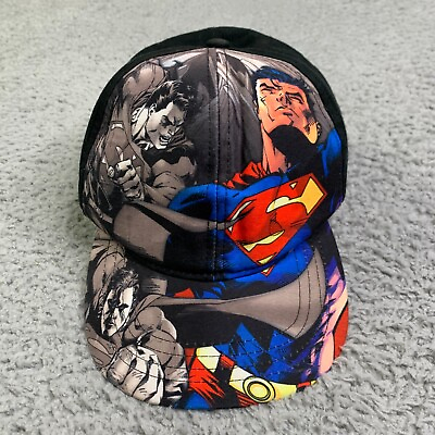 Superman Hat Cap DC Comics Snap Back Graphic Print Youth $8.90