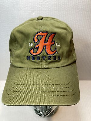 #ad hooters restaurant strapback Army Green Cap Hat $14.35