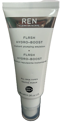#ad REN Clean Skincare Flash Hydro Boost Instant Plumping Emulsion 40ml 1.3oz $10.50