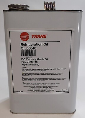 #ad TRANE OIL00048 Refrigeration Oil OIL00048 1 Gal Grade 68 $169.95