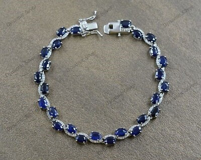 #ad Women Vintage Style Sterling Tennis Bracelet 925 Silver For Women Jewelry $349.70