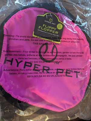 #ad Hyper Pet Flippy Flopper Flying Floating Frisbee Dog Fetch Toy 9quot; Pink NIP $10.39