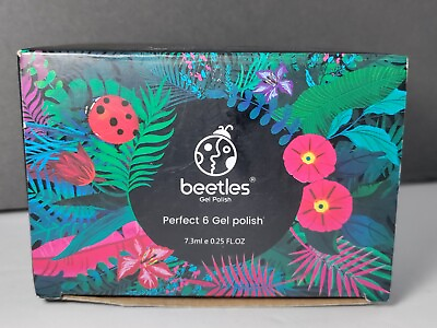 #ad Beetles Gel Nail Polish Perfect 6 Colors Set Pinks Glitter Burgundy GINGERBREAD $19.95
