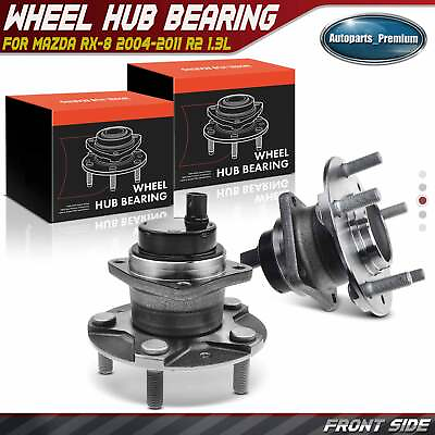 #ad 2x Front Side Wheel Hub Bearing Assembly w Sensor for Mazda RX 8 04 11 R2 1.3L $89.99