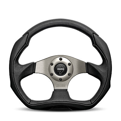 MOMO Motorsport Eagle Steering Wheel Black Leather Grip 350mm EAG35BK0S $299.00