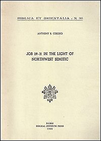 #ad JOB 29 31 IN LIGHT NORTHWEST SEMITIC: A TRANSLATION AND By A R Ceresko BRAND NEW $45.95