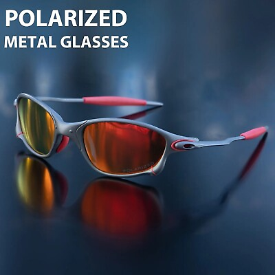 X Metal Cyclops Sunglasses Driving Ruby Polarized Lenses Titanium Goggles Uv400 #ad $19.91