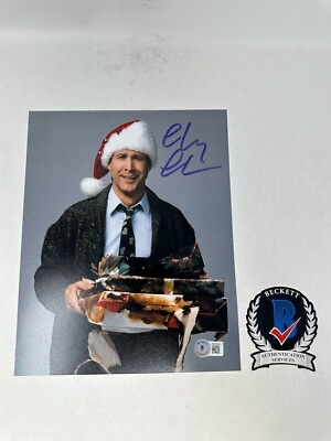 #ad Chevy Chase Clark Griswold Christmas Vacation Signed Autograph 8x10 Photo Becket $125.00
