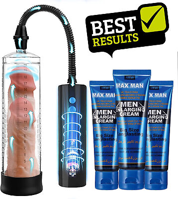 #ad Men Male Penis Pump Male Enhancer Enlarger Enlargement Cylinder For ED $22.99