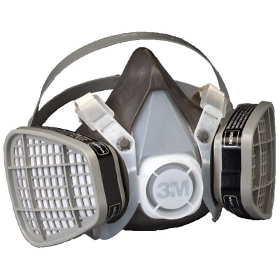 #ad 3M Disposable Half Face Respirator Facepiece Mask Organic Vapor Protection LARGE $23.79