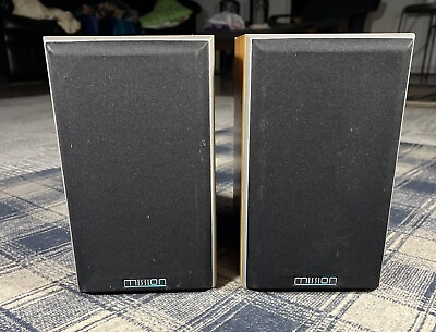 #ad Mission 8VET Bookshelf Speakers Two Way Reflex made in England 75 Watts *READ* $65.00