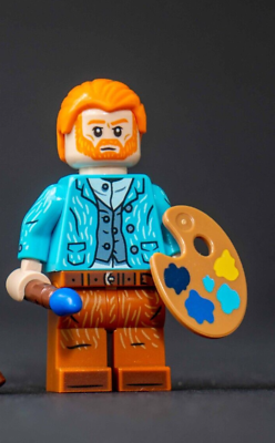 #ad Lego Art Vincent Van Gogh Minifigure 21333 include brush and palette $24.95