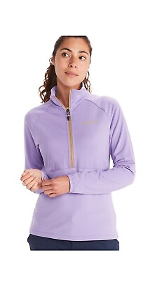 #ad NEW Marmot Leconte Fleece 1 2 Zip Pullover Women#x27;s Size Medium Purple Polartec $29.99