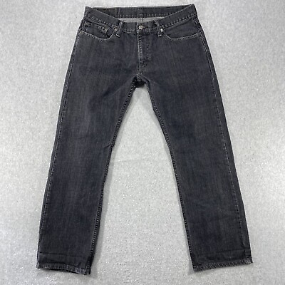 #ad Levis 514 Jeans Mens 34x29 Gray Dark Wash Denim Classic Preppy American Workwear $30.39
