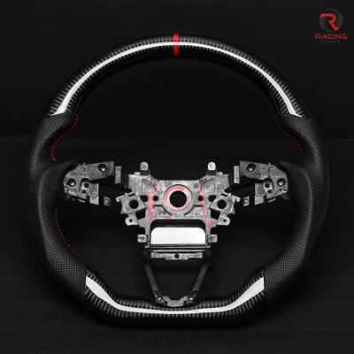#ad Real carbon fiber Flat Customized Sport Universal Steering Wheel 2018 23 Accord $399.00
