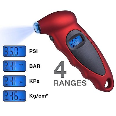 #ad New LCD Digital Tyre Air Pressure Gauge Tester Tool For Auto Motorcycle Car Van GBP 6.99