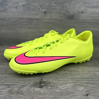 Nike Mercurial Victory V TF Soccer Turf Shoes Size 12.5 651646 Yellow $74.95