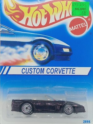 #ad Hot Wheels Metallic Dark Purple Custom Corvette 2898 $4.74