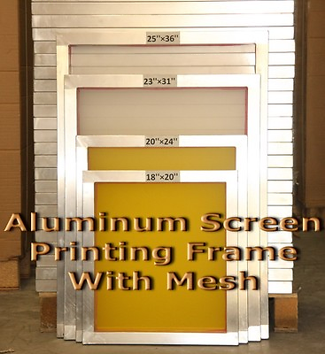 #ad 6 PK 20quot; x 24quot; Pre Stretched Aluminum Screen Printing Screens W 110 mesh count $162.00