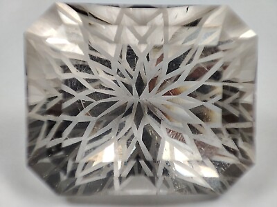 #ad 85 CT UNBELIEVABLE 100% Natural Quartz Clean Full Flower Cut Gemstone @PAK $85.00