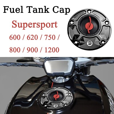 #ad For Ducati Supersport 800 900 1000 CNC Fuel Gas Tank Cap Motorcycle Accessories $40.89