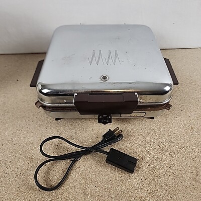 #ad Vintage Magic Maid Waffle Iron amp; Griddle Stainless Nonstick 9150 PARTS ONLY $15.02