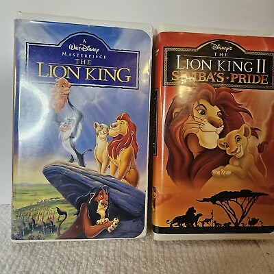 #ad Vtg Walt Disney The Lion King VHS 1994 Lion King II Simbas Pride $200.00