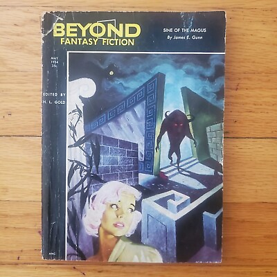 #ad Beyond Fantasy Science Fiction Magazine May 1954 Deming Morrison Gunn Greenwald $7.46