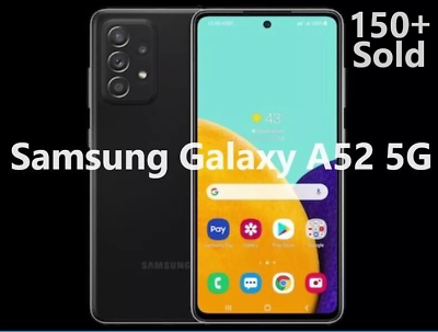 #ad Samsung Galaxy A52 5G 128GB LTE Black SM A526 Unlocked T Mobile ATamp;T MetroPCS $99.99