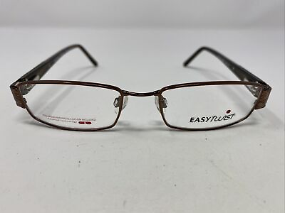 #ad Easy Twist CT 191 10 50 17 135 Brown Full Rim Metal Eyeglasses Frame XM11 $85.75