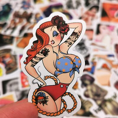 Sexy Girls Stickers for Adults 100pcs Pinup Women Decals Pack for Laptops Cool $28.98