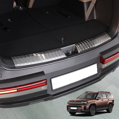 Stainless Steel Rear Bumper Guard Sill Protector Cover for Hyundai Santa Fe 2024 $67.99