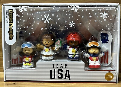 #ad Fisher Price Little People Winter Olympics Team USA Collector Edition Brand New $24.95