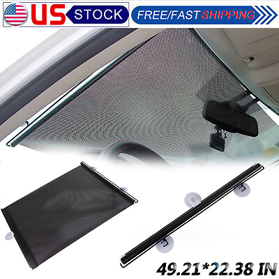 #ad Front Car Retractable Windshield Sun Shade Visor SUV Window Folding Block Cover $9.92
