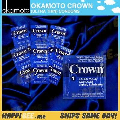 #ad CROWN Lubricated Condoms Latex🍯003 Male Protection Bareskin Ultra Thin Pleasure $9.36