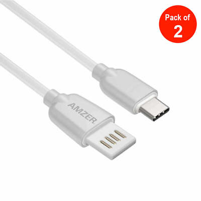 #ad White USB Type C Male to USB Type A Male Reversible Connector Data Charge Cable $10.45
