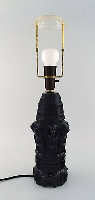 Edvard Frederik Sonne#x27;s Terracotta Factory. Art nouveau table lamp ca 1900 $470.00