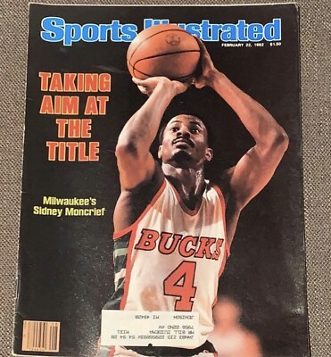 #ad Sidney Moncrief Milwaukee Bucks Sports Illustrated February 22 1982 $5.99