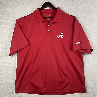 #ad Alabama Crimson Tide Pro Player P2 Polo Shirt Red Embroidered quot;Aquot; XL Roll Tide $18.77