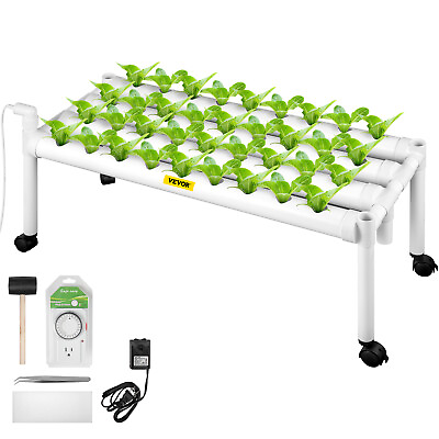 #ad VEVOR Hydroponic Grow Kit Hydroponics System 36 Plant Sites 1 Layer 4 Pipes $55.99