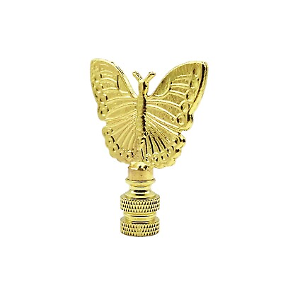 #ad Lamp Finial BUTTERFLY Polished Brass Finish Highly detailed metal casting $11.00