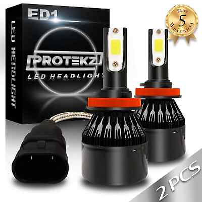 #ad H7 LED Headlight Bulbs CREE Chips w Adjustable Beam 7200Lm 6000K Extremely White $33.11