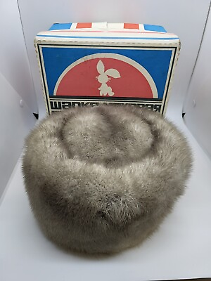 #ad Vintage NEW Soviet winter hat Cap USSR Ukraine box RARE $70.00