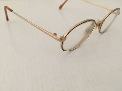 #ad Flexibles Eyeglasses titanium frames Matt Gold made in Japan size 49 20 145 $38.00