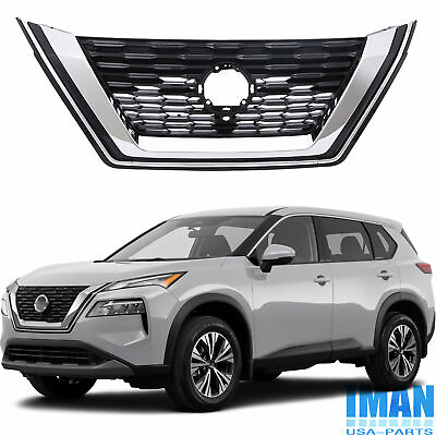 #ad Chrome and Black Front Upper Grille Bumper Grill For Nissan Rogue 2021 2023 $93.55