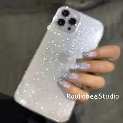 #ad Luxury Glitter Bling Clear Case Cover for iPhone 14 13 12 11 Pro Max 7 8 Plus $8.99