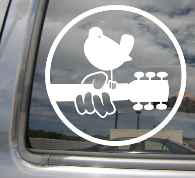 #ad Woodstock Peace amp; Music Car Auto Window High Quality Vinyl Decal Sticker 10121 $4.99